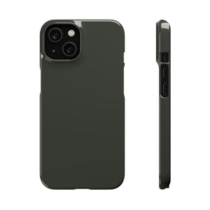 Black Olive iPhone Case (Slim) iPhone 14 Glossy Phone Case