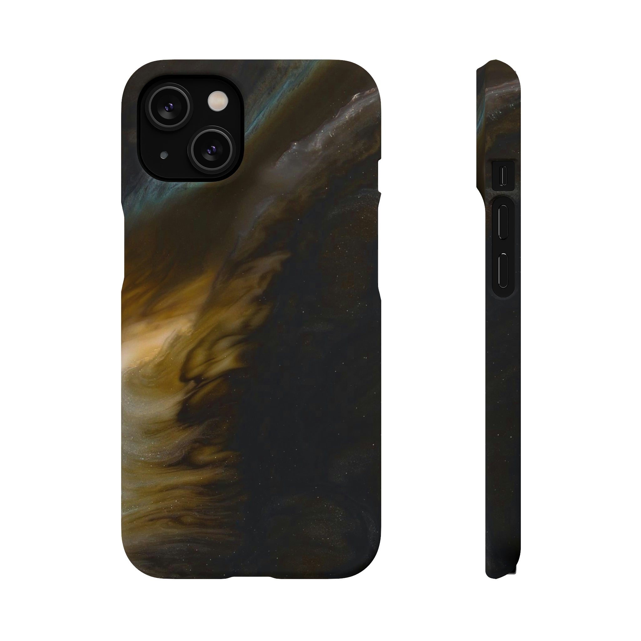 Midnight Shaddow Ink Art iPhone Case (Slim) iPhone 14 Matte Phone Case