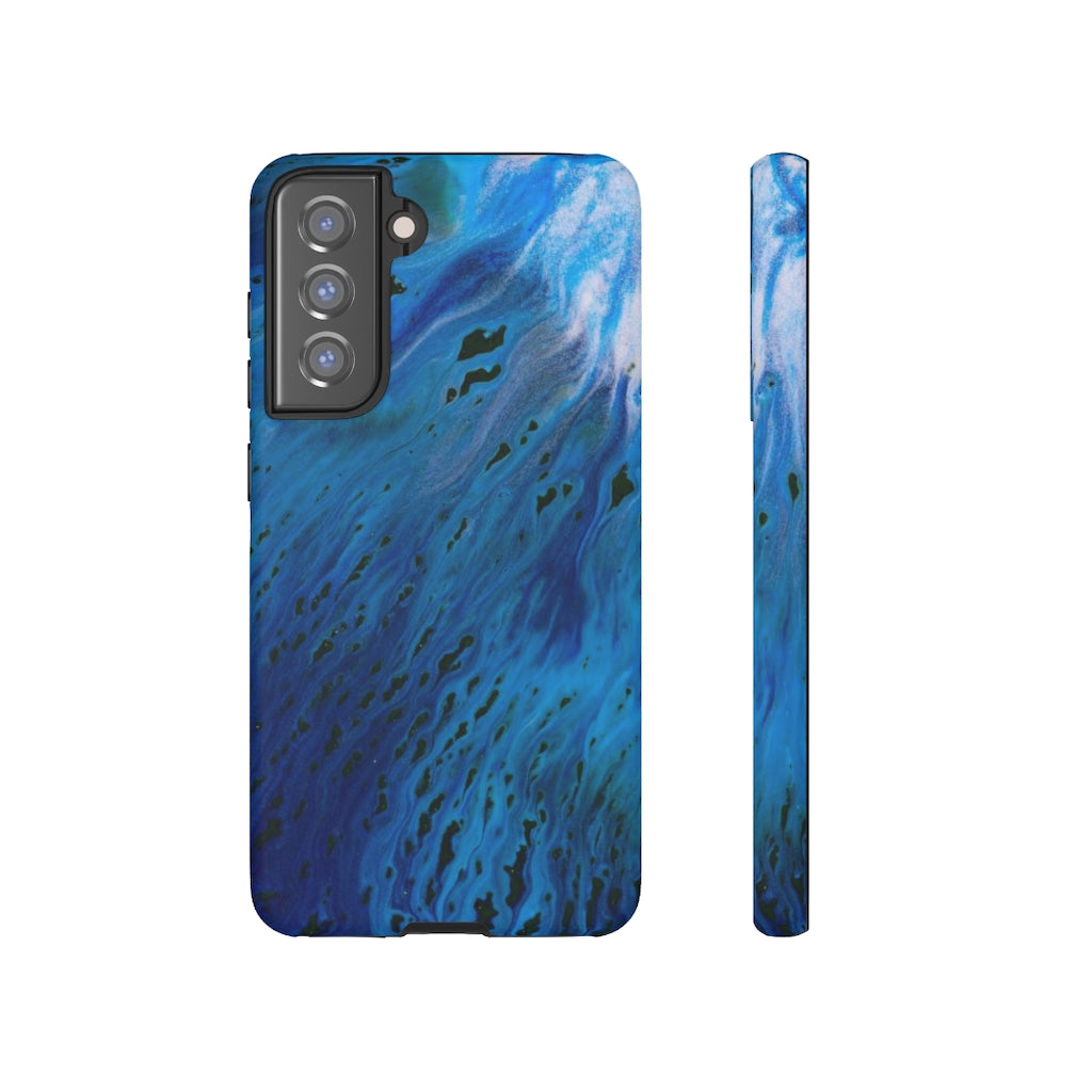 Blue River Ink Art Android Case (Protective) Samsung S21 FE Matte Phone Case