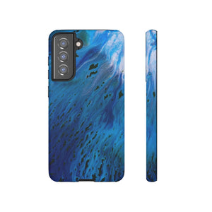 Blue River Ink Art Android Case (Protective) Samsung S21 FE Matte Phone Case