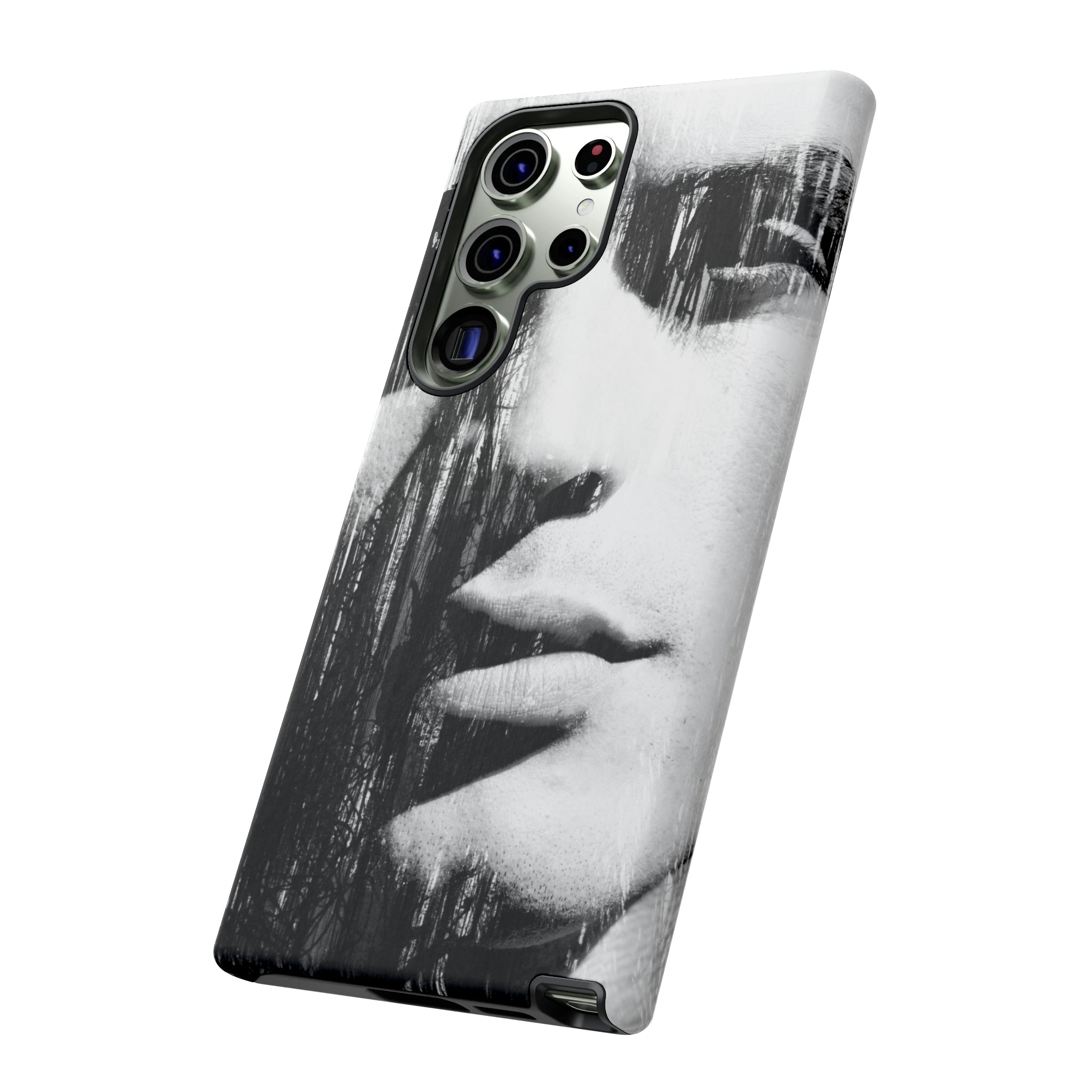 Black & White Pop Art Android Case (Protective) Phone Case