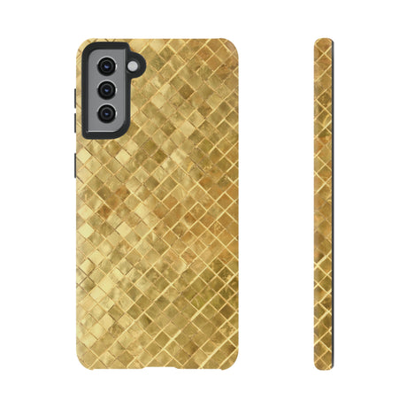 Golden Mosaic Android Case (Protective) Samsung Galaxy S21 Plus Matte Phone Case