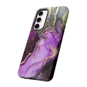 Purple Marble & Gold Android Case (Protective) Phone Case