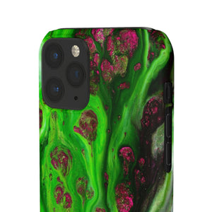 Toxic Green Ink Art iPhone Case (Slim) Phone Case