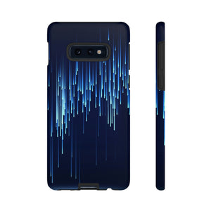 Blue Matrix Android Case (Protective) Samsung Galaxy S10E Matte Phone Case