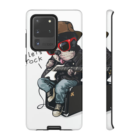 Rock n Roll Dog Android Case (Protective) Samsung Galaxy S20 Ultra Glossy Phone Case