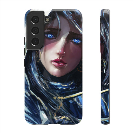 Paladin Girl Blue Eyes Android Case (Protective) Samsung Galaxy S22 Glossy Phone Case