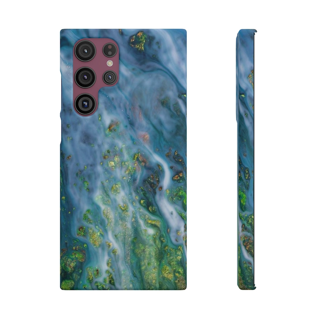 Forest Mist Ink Art Android Case (Slim) Samsung Galaxy S22 Ultra Matte Phone Case