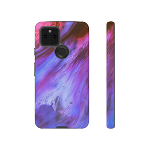 Purple Cosmos Ink Art Android Case (Protective) Google Pixel 5 5G Glossy Phone Case