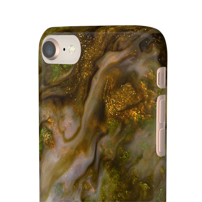 Smaragd Green Ink Art iPhone Case (Slim) Phone Case