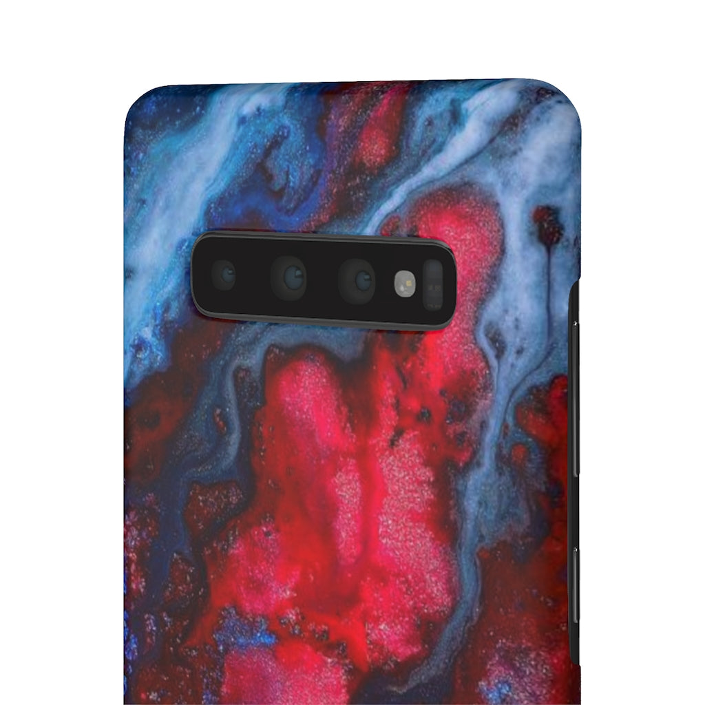 Neon Red Ink Art Android Case (Slim) Phone Case