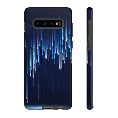 Blue Matrix Android Case (Protective) Samsung Galaxy S10 Plus Glossy Phone Case