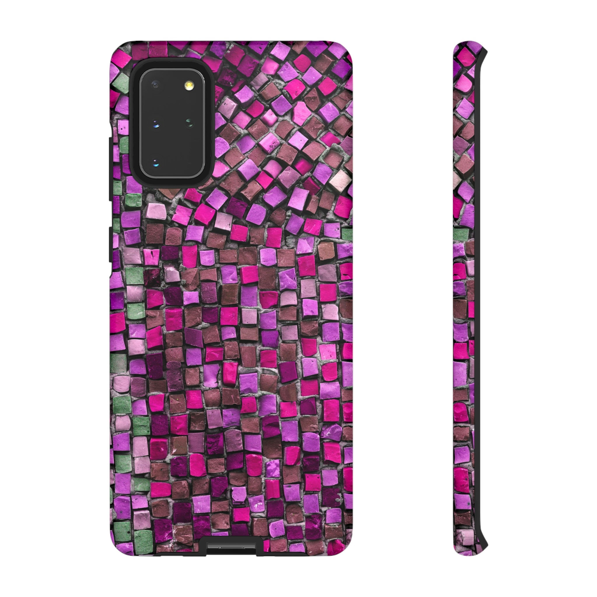 Purple Mosaic Android Case (Protective) Samsung Galaxy S20+ Matte Phone Case