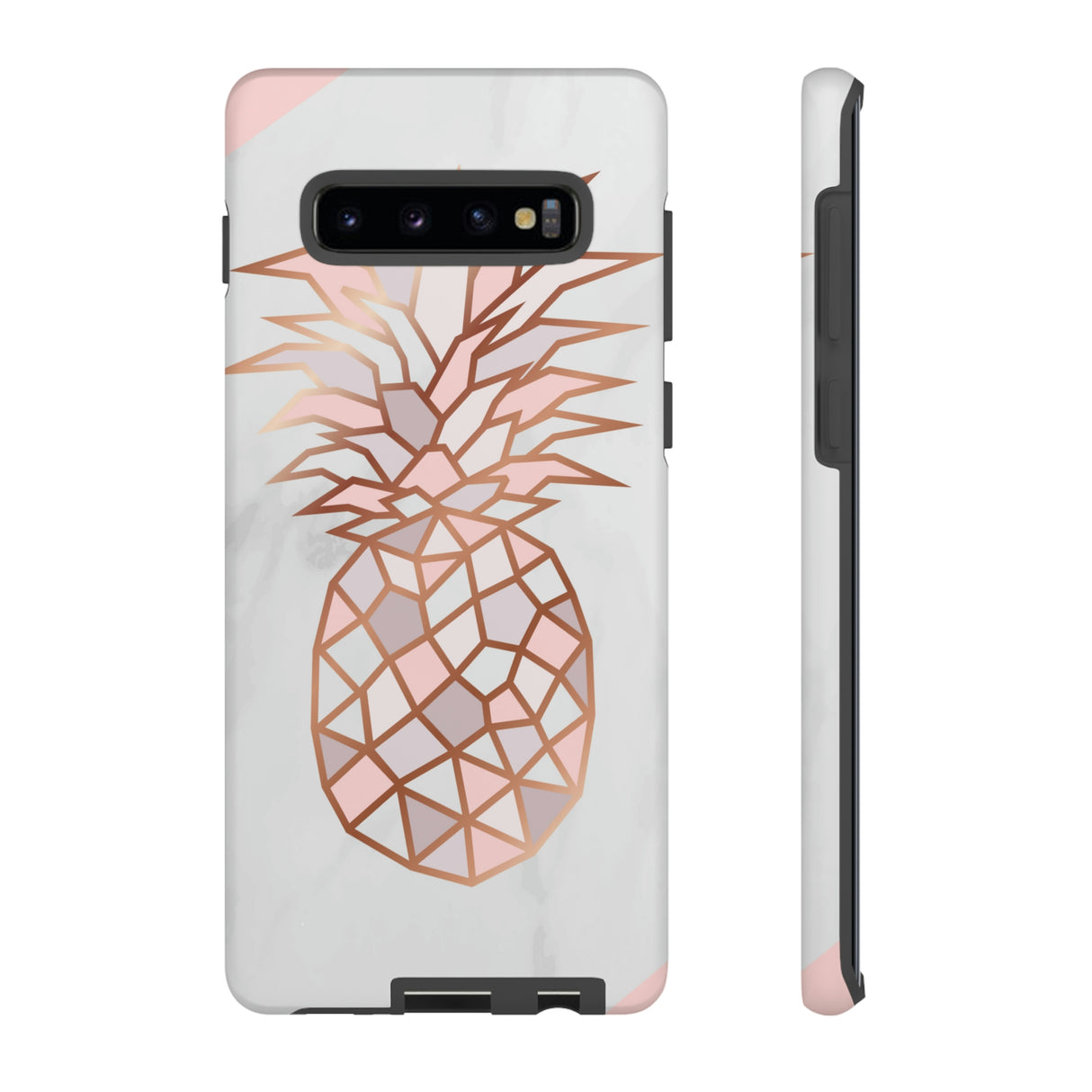 Pineapple Rose Gold Android Case (Protective) Samsung Galaxy S10 Plus Matte Phone Case