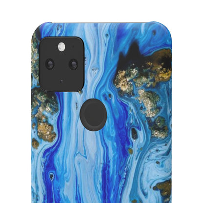 Blue Ice Ink Art Android Case (Slim) Phone Case