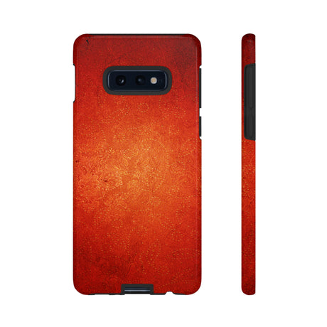 Red Grunge Android Case (Protective) Samsung Galaxy S10E Glossy Phone Case