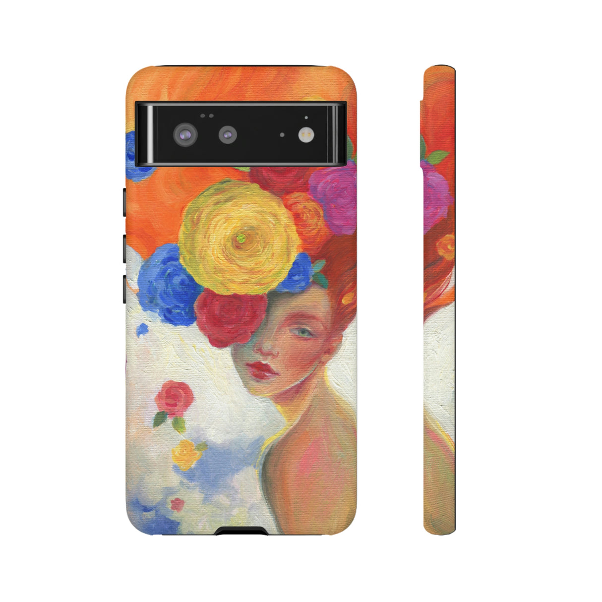 Flower Woman Android Case (Protective) Google Pixel 6 Matte Phone Case