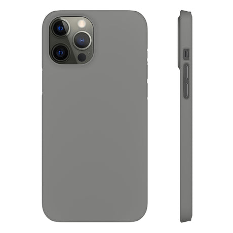 Battleship Gray iPhone Case (Slim) iPhone 12 Pro Max Matte Phone Case