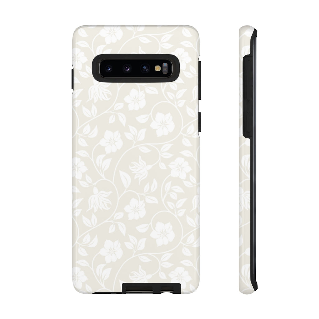 Light Color Floral Samsung Case (Protective) Samsung Galaxy S10 Glossy Phone Case