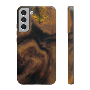 Brown Earth Ink Art Android Case (Protective) Samsung Galaxy S22 Plus Matte Phone Case