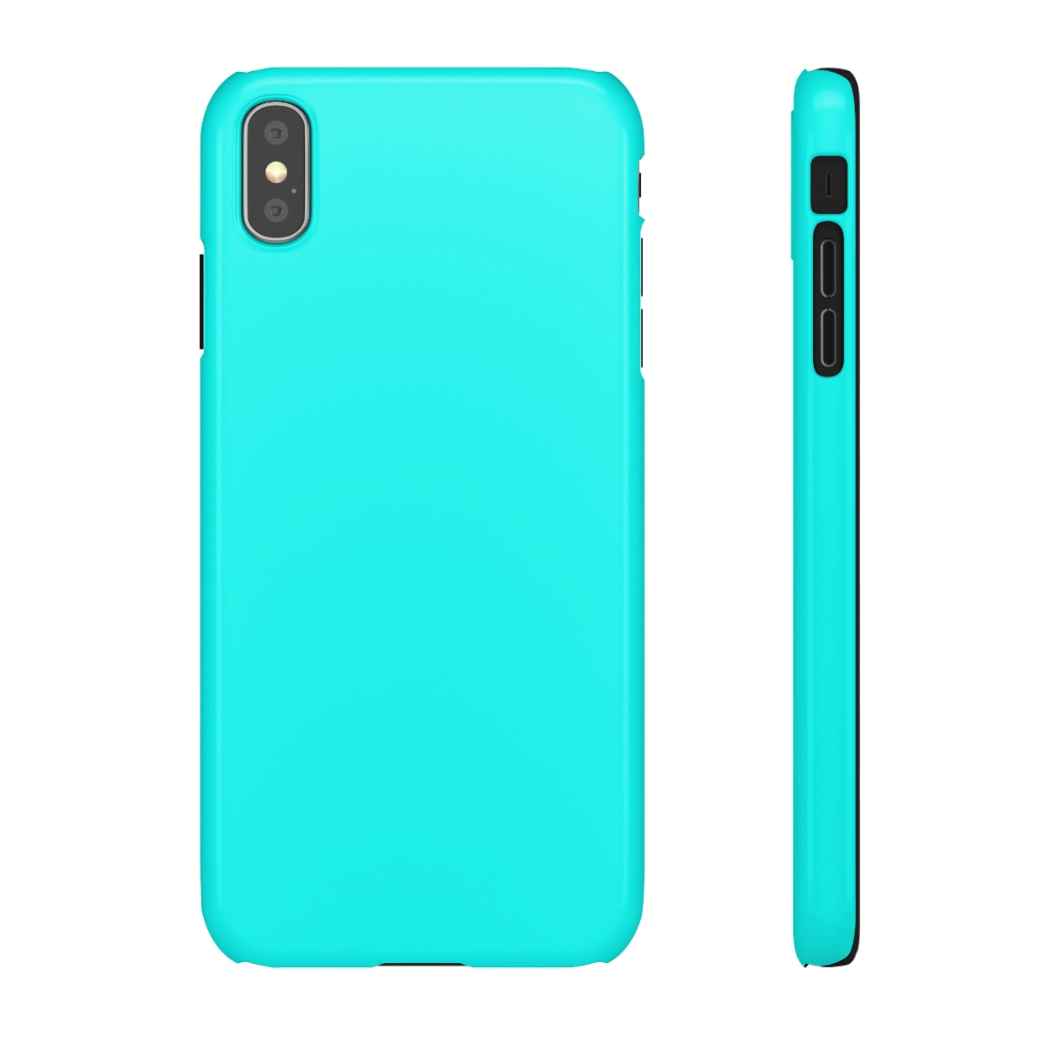 Flourescent Blue iPhone Case (Slim) iPhone XS MAX Glossy Phone Case