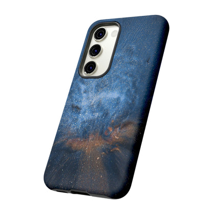 Blue Stardust Ink Art Android Case (Protective) Phone Case