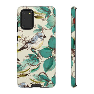 Cute Flowers and Birds Samsung Case (Protective) Samsung Galaxy S20+ Glossy Phone Case