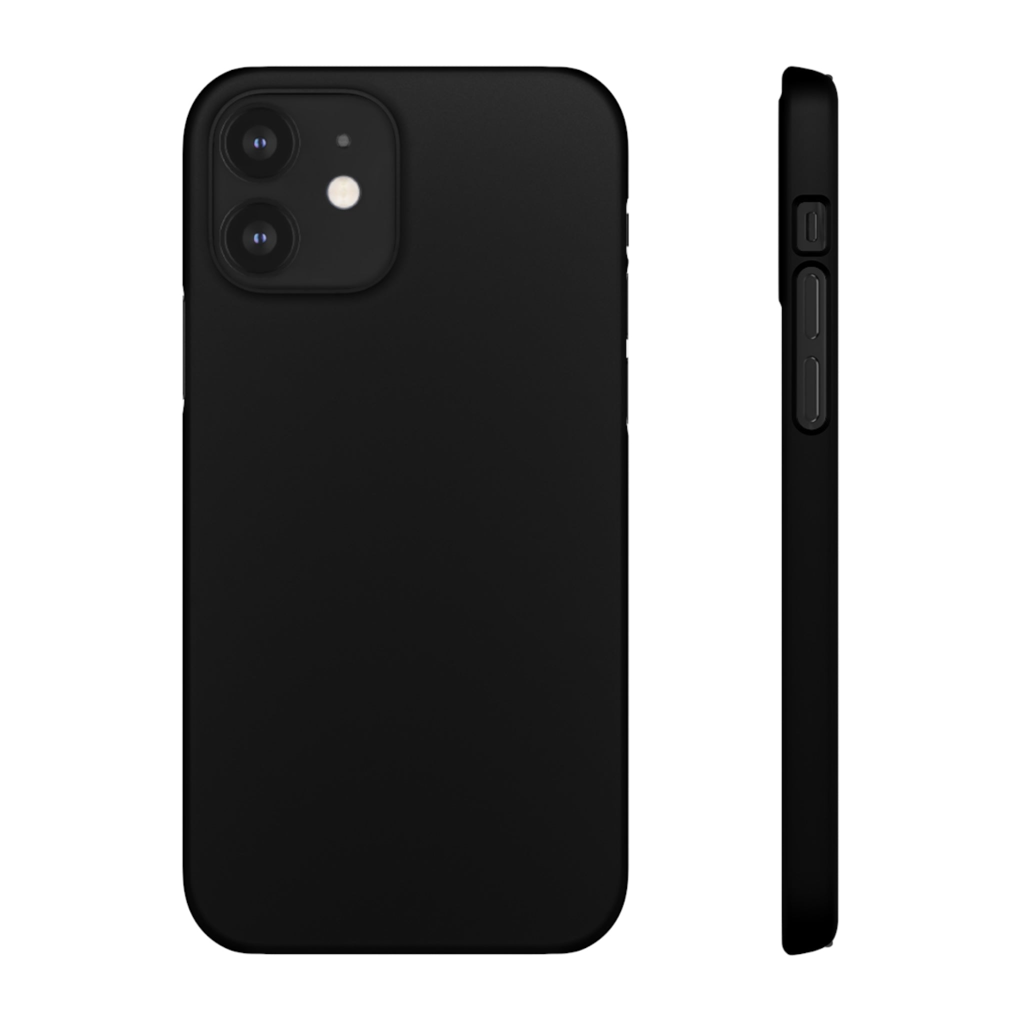 Black iPhone Case (Slim) iPhone 12 Matte Phone Case