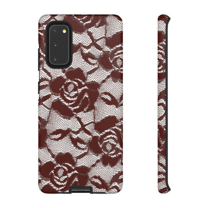 Red Rose Lace Gothic Flower Samsung Case (Protective) Samsung Galaxy S20 Matte Phone Case