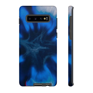 Blue Star Marble Ink Art Android Case (Protective) Samsung Galaxy S10 Plus Matte Phone Case