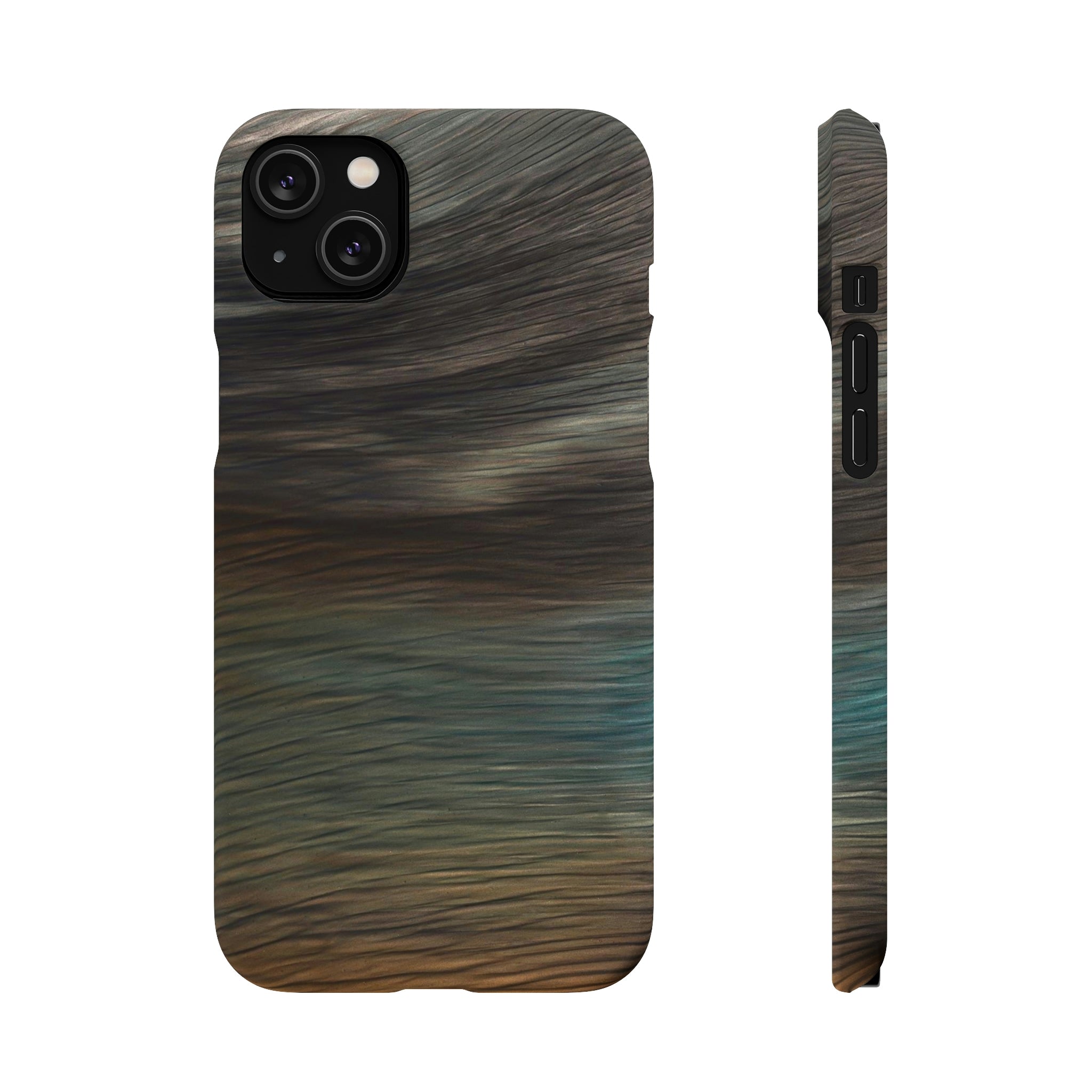 Brush Strokes Ink Art iPhone Case (Slim) iPhone 14 Plus Matte Phone Case