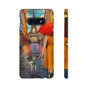 Rainy Day Paris Android Case (Protective) Samsung Galaxy S10E Glossy Phone Case