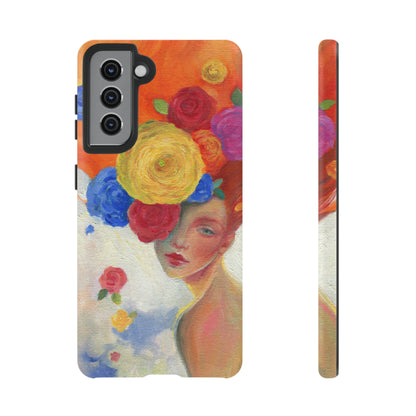 Flower Woman Android Case (Protective) Samsung Galaxy S21 Matte Phone Case