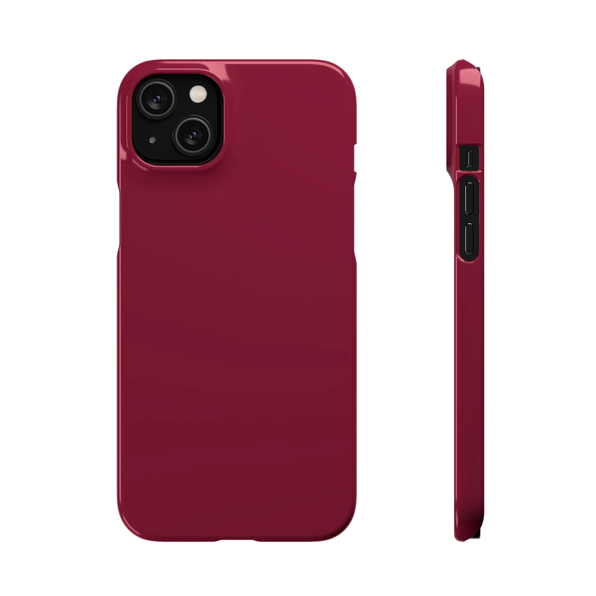 Claret Red iPhone Case (Slim) iPhone 14 Plus Glossy Phone Case