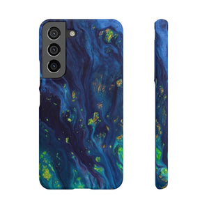 Green Opal Ink Art Android Case (Slim) Samsung Galaxy S22 Matte Phone Case