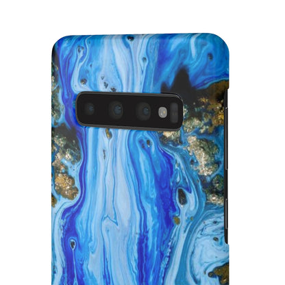 Blue Ice Ink Art Android Case (Slim) Phone Case