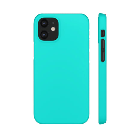 Bright Turquoise iPhone Case (Slim) iPhone 12 Mini Matte Phone Case