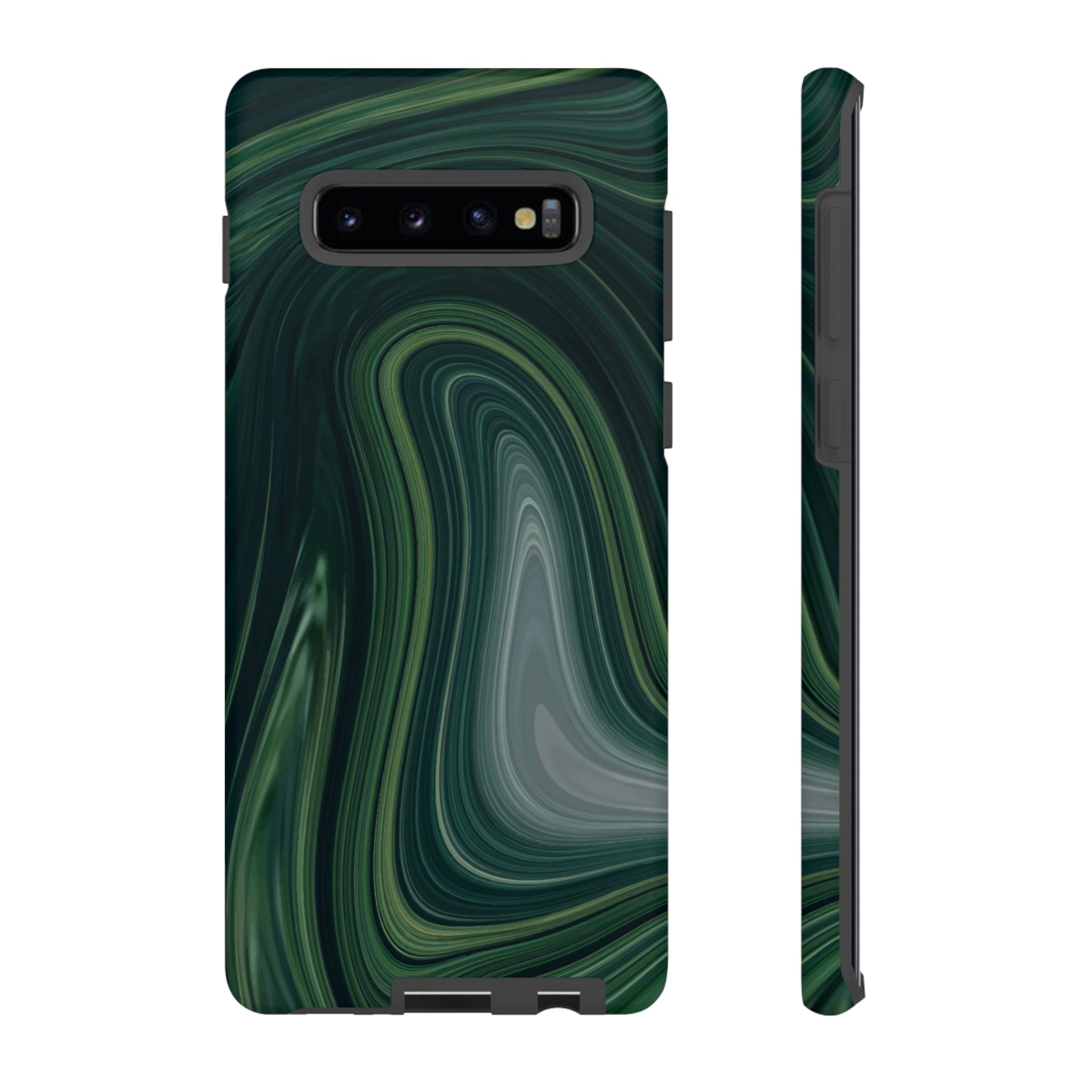 Green Marble Android Case (Protective) Samsung Galaxy S10 Plus Matte Phone Case