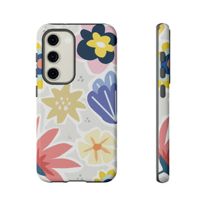 Blue Bouquet Happy Flower Samsung Case (Protective) Samsung Galaxy S23 Glossy Phone Case