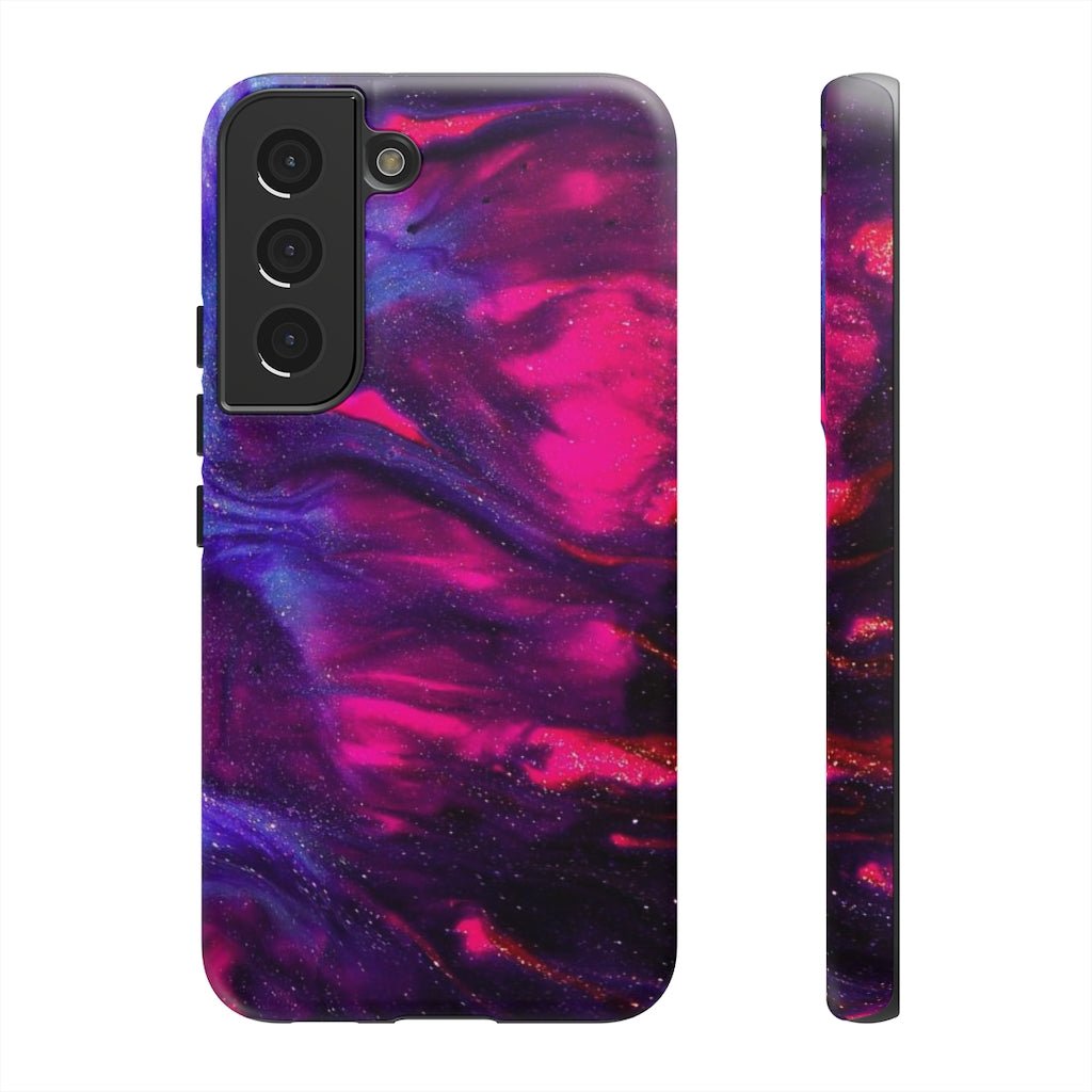 Deep Purple Ink Art Android Case (Protective) Samsung Galaxy S22 Matte Phone Case