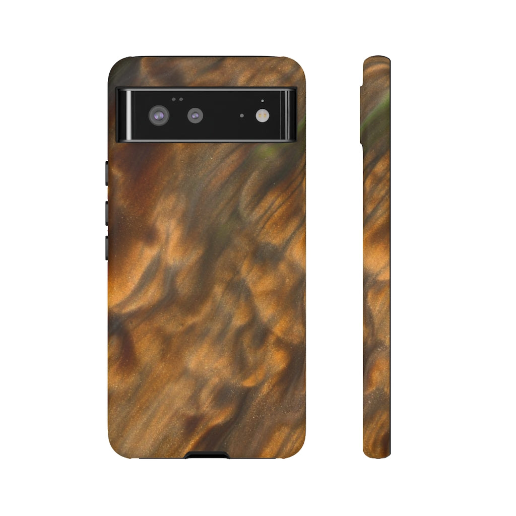 Gold Sand Ink Art Android Case (Protective) Google Pixel 6 Matte Phone Case