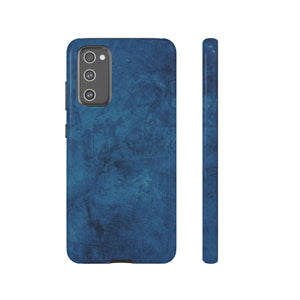 Grunge Navy Blue Android Case (Protective) Samsung Galaxy S20 FE Glossy Phone Case