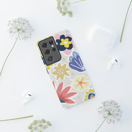 Blue Bouquet Happy Flower Samsung Case (Protective) Phone Case