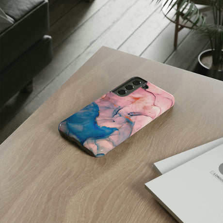 Pink Alcohol ink Marble Android Case (Protective) Phone Case