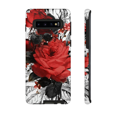 Cheruse Gothic Flower Samsung Case (Protective) Samsung Galaxy S10 Matte Phone Case