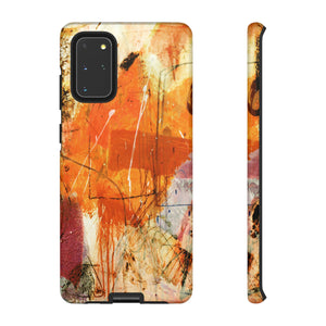 Abstract Orange Art Android Case (Protective) Samsung Galaxy S20+ Glossy Phone Case