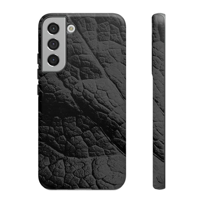 Black Leaf Android Case (Protective) Samsung Galaxy S22 Plus Matte Phone Case