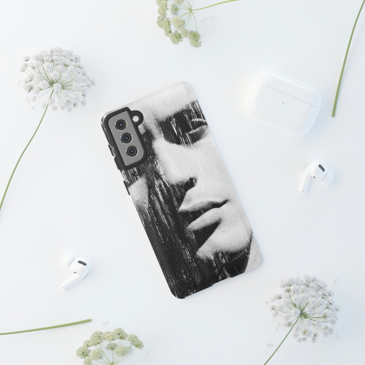 Black & White Pop Art Android Case (Protective) Phone Case