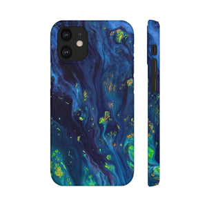 Green Opal Ink Art iPhone Case (Slim) iPhone 12 Mini Matte Phone Case