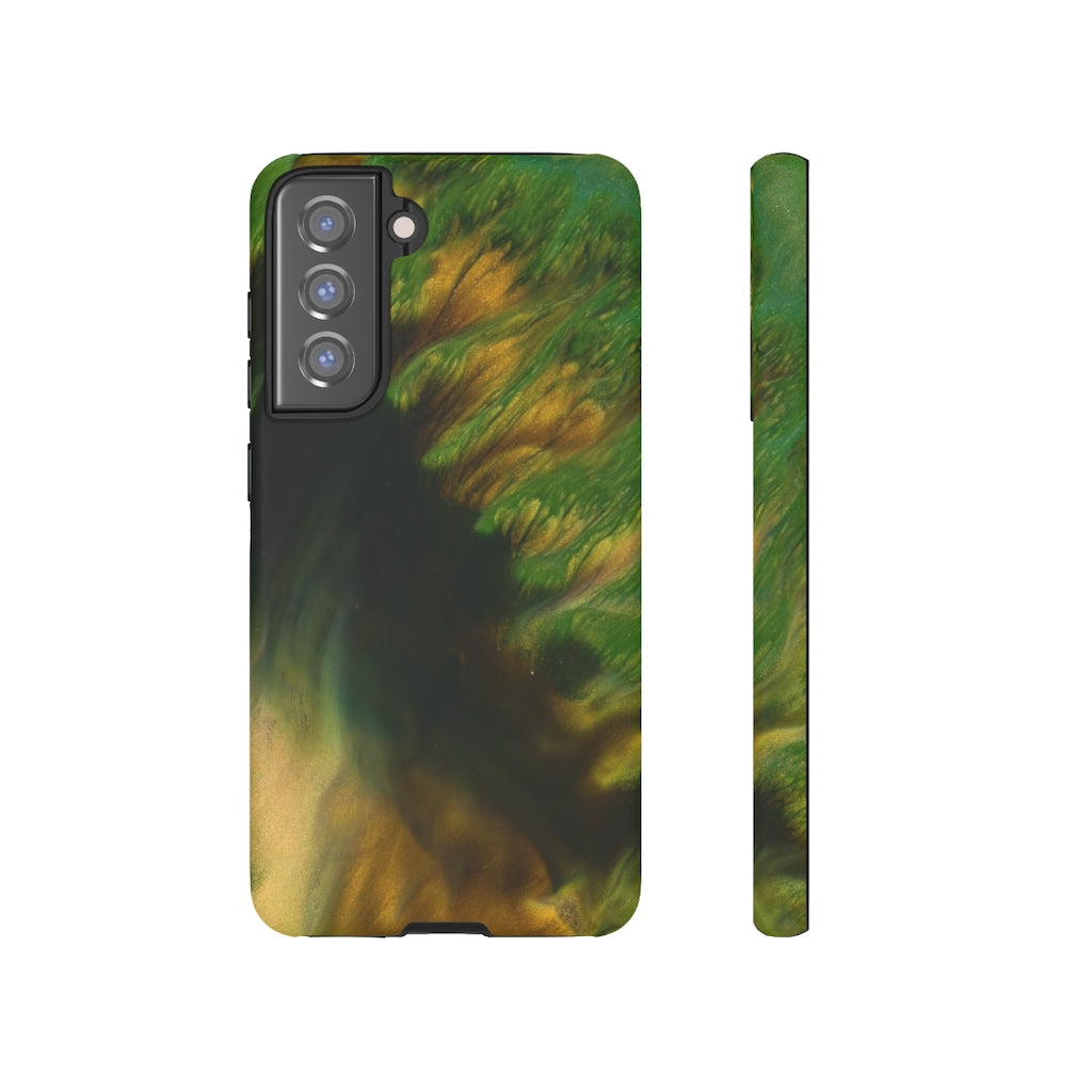 Green Forest Ink Art Android Case (Protective) Samsung S21 FE Matte Phone Case